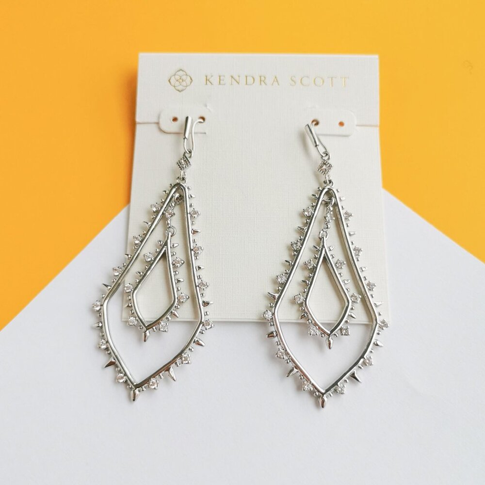 Alice Silver Drop Earrings by Kendra Scott